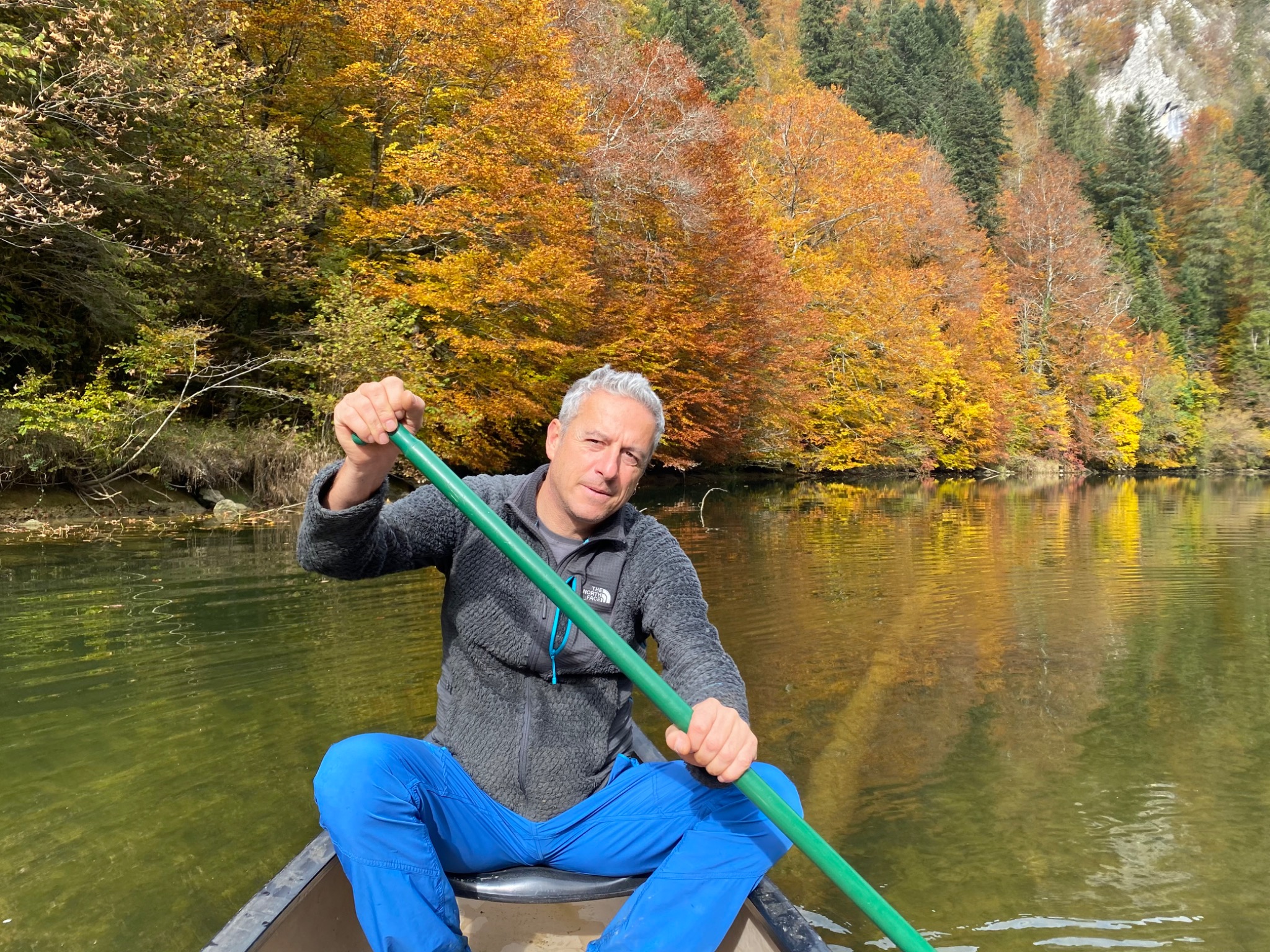 Canoë en automne
