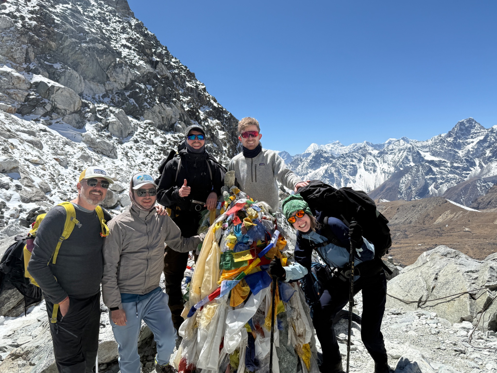 Groupe de trek en Himalaya